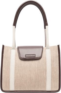 two-tone tote bag
