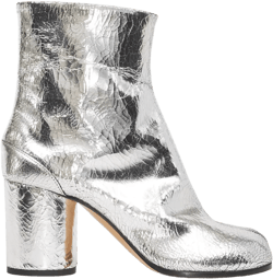 Tabi 80mm mirror-effect ankle boots