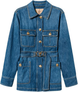 Safari Denim Jacket In Blue