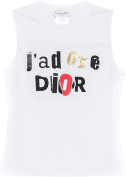logo-print tank top