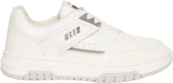 ogo-print leather sneakers