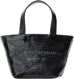 mini Punch logo-embossed leather tote bag