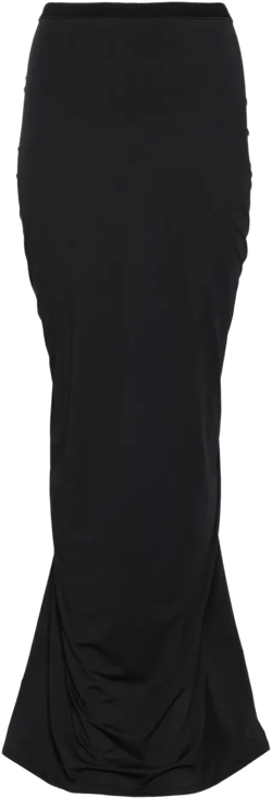 ruched jersey skirt