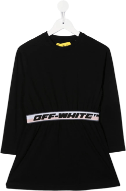logo-waistband mini dress