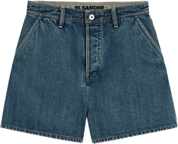 high-rise denim shorts
