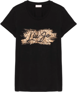 animal-print T-shirt