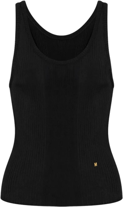 ribbed-knit top 