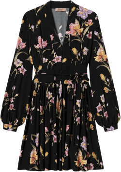 floral-print mini dress