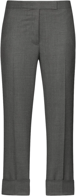   cropped slim leg trousers  