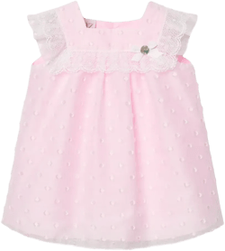 lace-trim collar dress