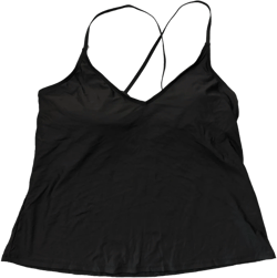 Anne Cole Women's Limited Edition Swim Triangle Tankini Top (Black, XS)