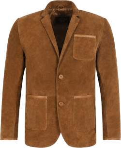 MILANO SPORTS BLAZER COAT TAN Suede Classic Tailored Soft 100% Real Leather Suede Jacket 5831 Large