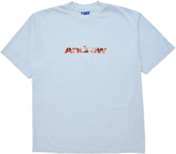 Camo Logo Tee - Light Blue