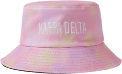 Kappa Delta Bucket Hat - Tie Dye Bucket Hat - Embroidered Logo