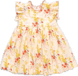 Pink Chicken Jennifer Dress in Yellow Chicks