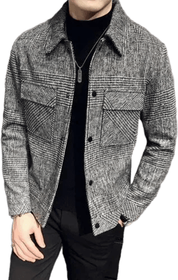 Plaid classic jacket