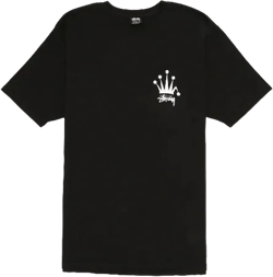 Stussy Regal Crown Tee Pigment Dyed Black