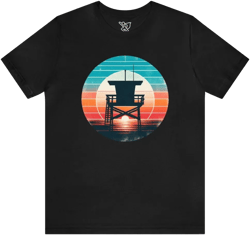Coastal Vigil at Twilight - Unisex Short Sleeve Graphic Tee