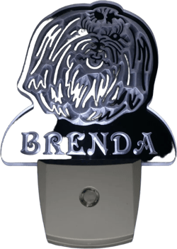 Maltese Dog Personalized Night Light Name Day/Night Sensor LED Sign ws1075-tm