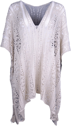 Cutout V-Neck Cover-Up with Tassel