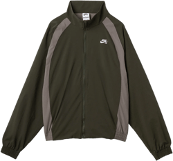 Nike SB Dri-FIT Full-Zip Woven Skate Jacket (Sequoia/Cave Stone/White)