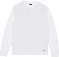 AFENDS Mens Essential - Long Sleeve Tee - White