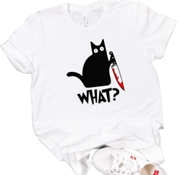 Cat What shirt 100% Cotton T-shirt High Quality