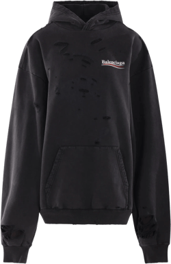 Political Campaign oversize hoodie in jersey