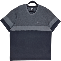 Nike Black & Grey Cotton Tee Shirt Size L
