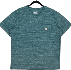 Carhartt Womens Green Loose Fit Cotton Tee Shirt Size XL