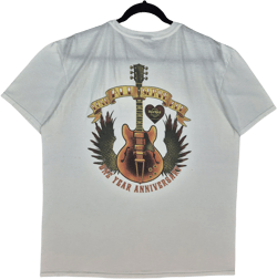 Hard Rock Cafe Atlantic City White Cotton Tee Shirt Size XL