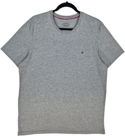 Tommy Hilfiger Grey Basic Cotton Tee Shirt Size L