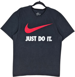 Nike Black JDI Athletic Fit Cotton Tee Shirt Size M