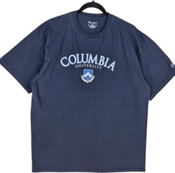 Champion Columbia University Dark Blue Cotton Tee Shirt XL