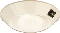 Sea-Dog White Plastic LED Dome Light 4" Day/Night - Clear/Red Bulb [401757-1]