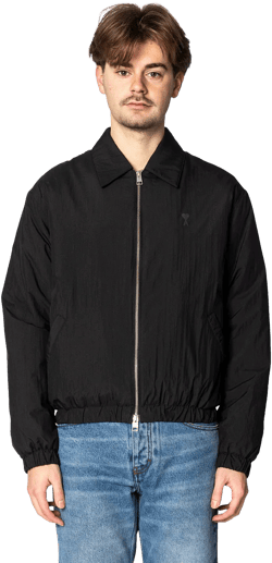 AMI DE COEUR ZIPPED JACKET BLACK