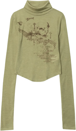 Women Long Sleeve T-Shirt Long Sleeve T-shirt Girls Spring and Autumn Printed Short