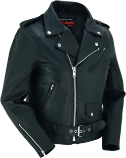 DS Women's Classic Plain Side Fitted M/C Style Jacket