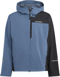 Adidas Mens Terrex Multi RAIN.RDY 2.5 Layer Rain Jacket Wonder Steel