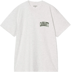 Carhartt WIP Mens S/S Logo T-Shirt Ash Heather