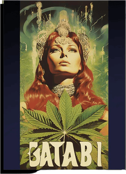 Vintage Cannabis Poster - Princess Leia