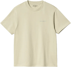Carhartt WIP Womens Script Embroidery T Shirt Beryl Frosted Blue