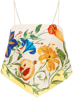 Flores Scarf Top - Print