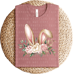 Floral Bunny Ears Graphic Tee