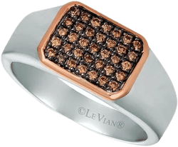 Le Vian Women's White 14K &amp; 0.39 Ct. Tw. Diamond Natural Colored Ring