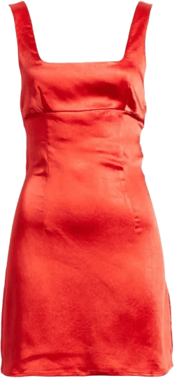 Princess Polly Women's Red Cobie Satin Minidress