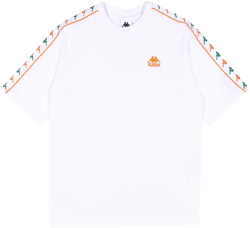 222 Banda Ninon T-Shirt - White Green Tee Orange