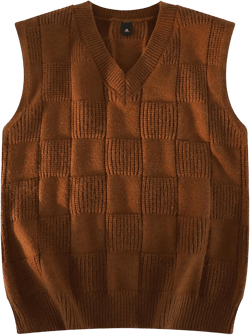 Men's Loose Sweater Vest Lightweight V-Neck Cotton Vests Pullover Winter Solid Color Men Sweater Tank