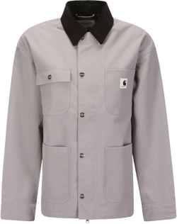 Omens Yosemite Clapton Patch-pockets Relaxed-fit Woven Jacket In Grey