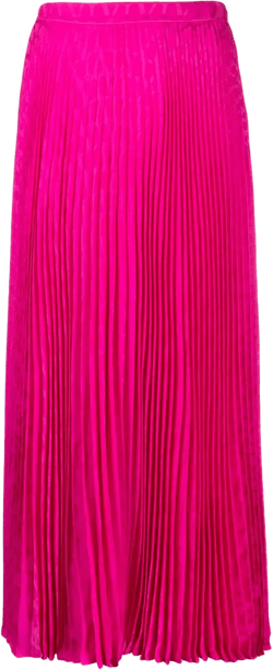 pleated midi skirt